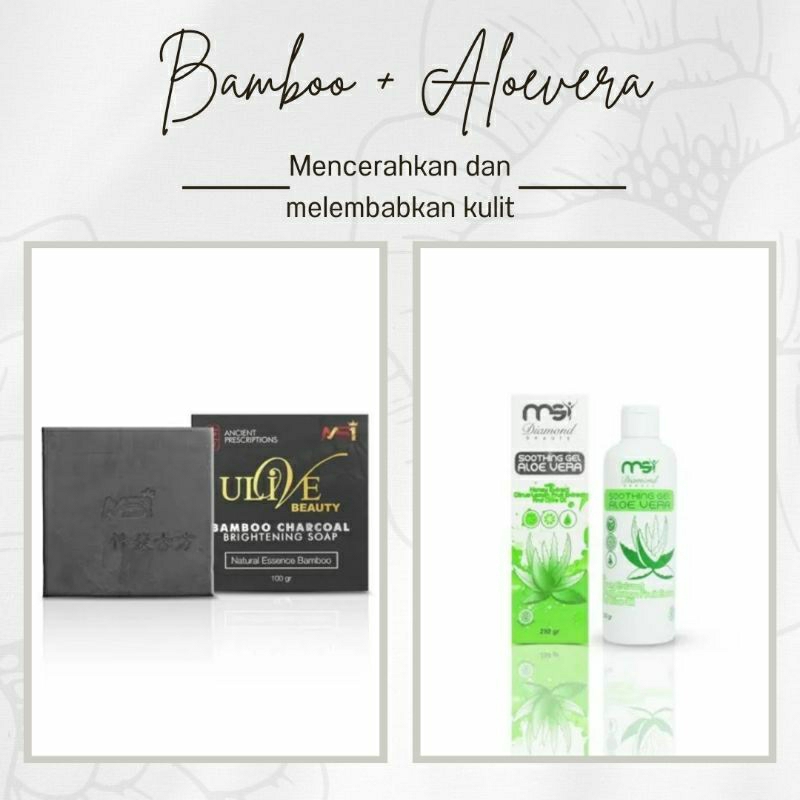 paket Sabun Bamboo dan Aloe Vera MSI original