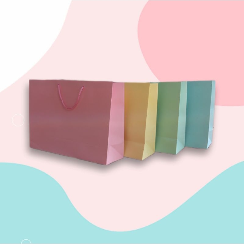 

Paperbag pastel landscape/ paperbag pastel kotak sepatu 32x10x23cm