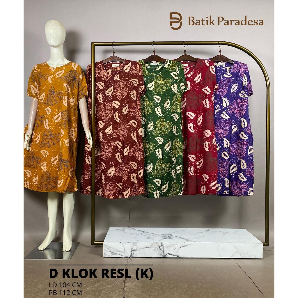 Daster Batik Pekalongan Daster Busui Daster Klok Resleting All Size Batik Paradesa by Batik Huza