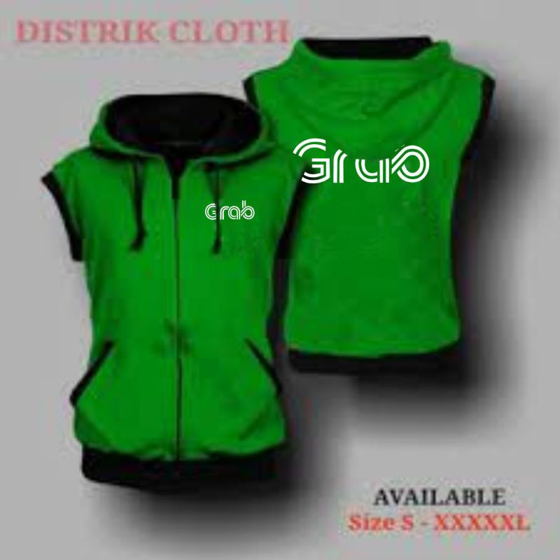 rompi jaket grab