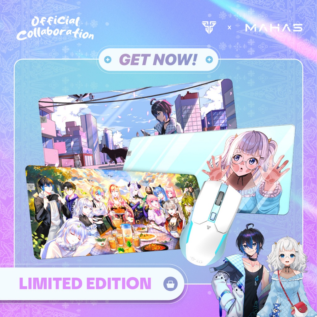 Fantech X MAHA5 Exclusive Limited Edition Mouse Gaming Wireless Mousepad Deskmat