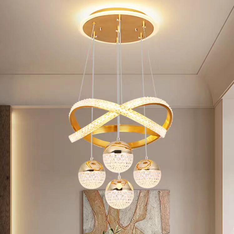 Lampu Gantung Ruang Tamu Minimalis Lampu Hias Gantung Led Lampu Gantung Emas Mewah Lampu Gantung