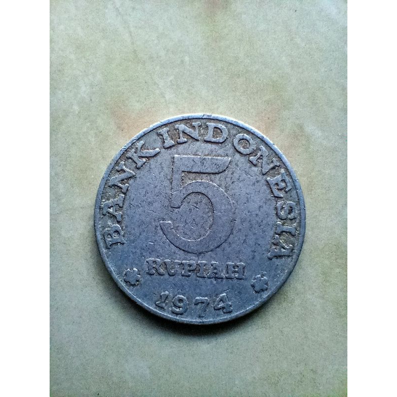 Koin Kuno 5 Rupiah 1974