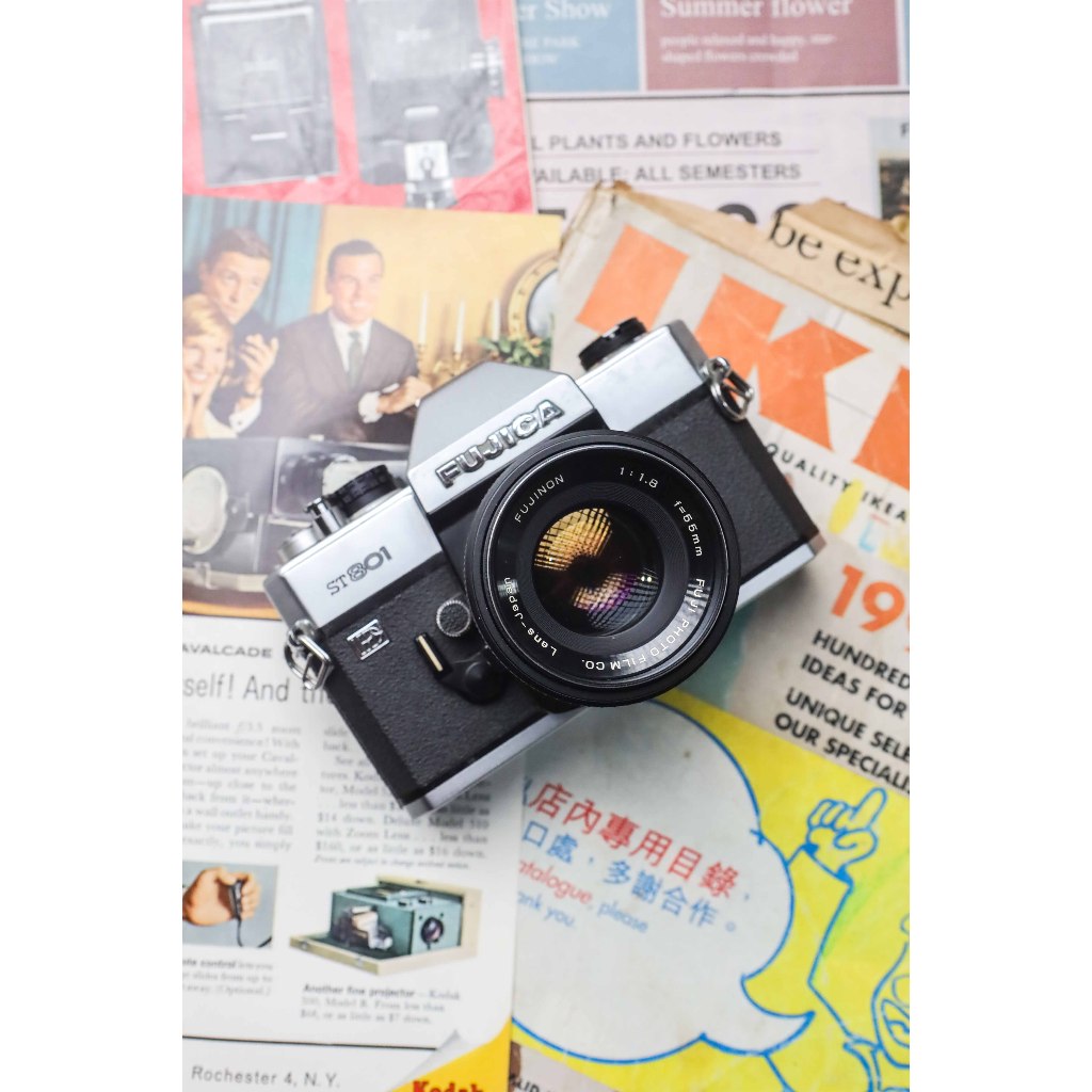 Kamera Analog Fujica ST801 kit 55mm f1.8 EBC Fujinon Super Mulus