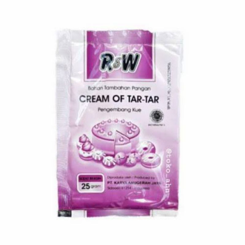

R&W cream of tar tar 25 gr