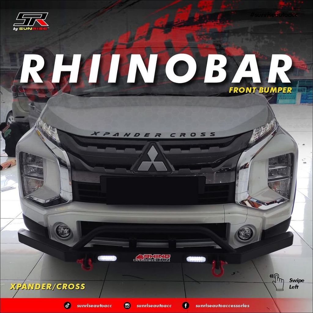 BUMPER RHINO CROSS GUARD WITH DRL MITSUBISHI XPANDER