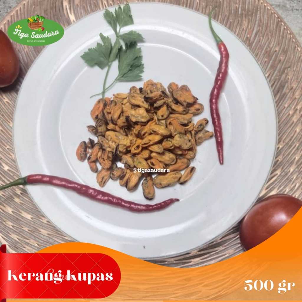 

Kerang Kupas / Harmis 500 gr I Sayuran Tiga Saudara I Pengiriman Instan Cimahi