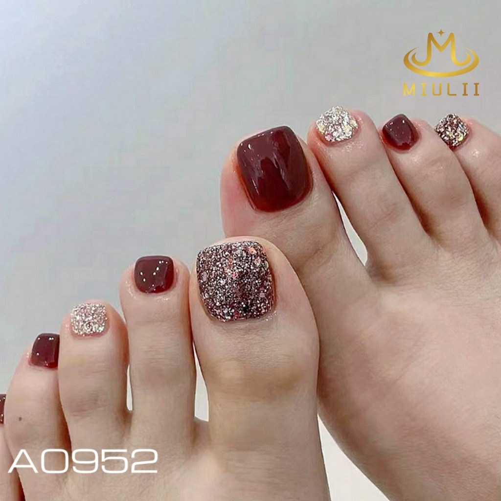 KUKU PALSU Lem MIULII  A0952 / 24PCS / 3D / NAIL ART / PREMIUM / CUTE / FREE LEM JELLY / KUTEK