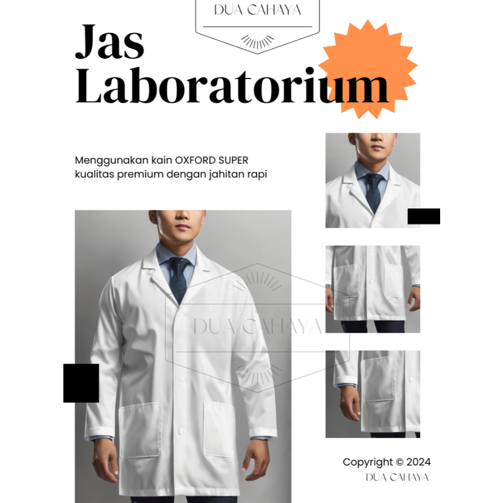 JASLAB/ JAS LAB/ JAS PRAKTEK/ JAS LABORATORIUM/ JAS LABORATORIUM LENGAN PANJANG/ JAS LABORATORIUM LE