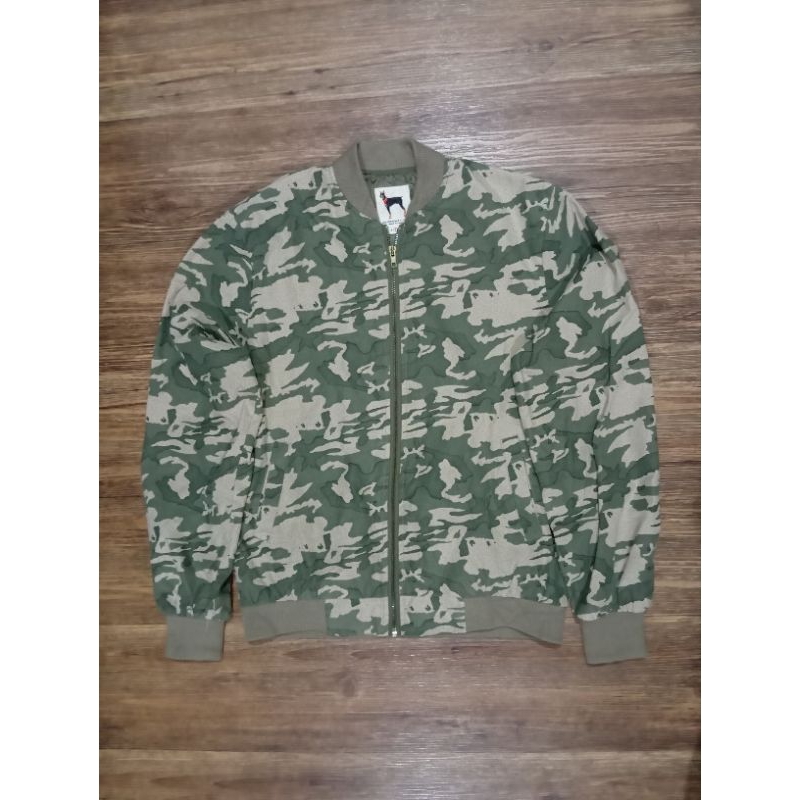 bomber camo Kamuflase army fashion pria wanita preloved