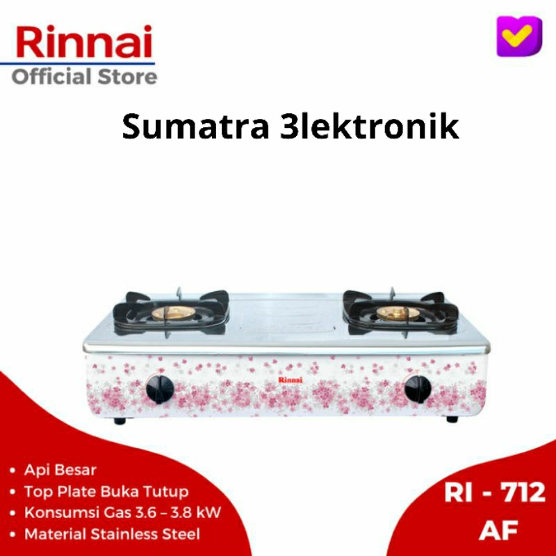 KOMPOR GAS 2 TUNGGU RINNAI 712 AF