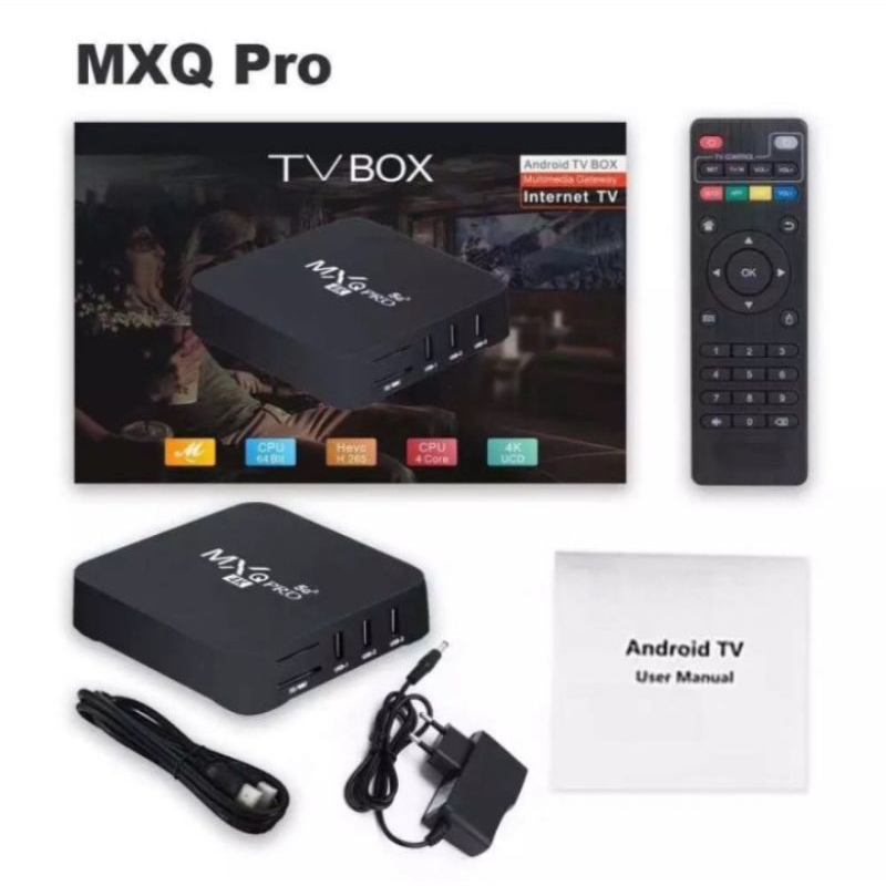 STB ANDROID TV BOX MXQ 5G Pro 4K ANDROID 12