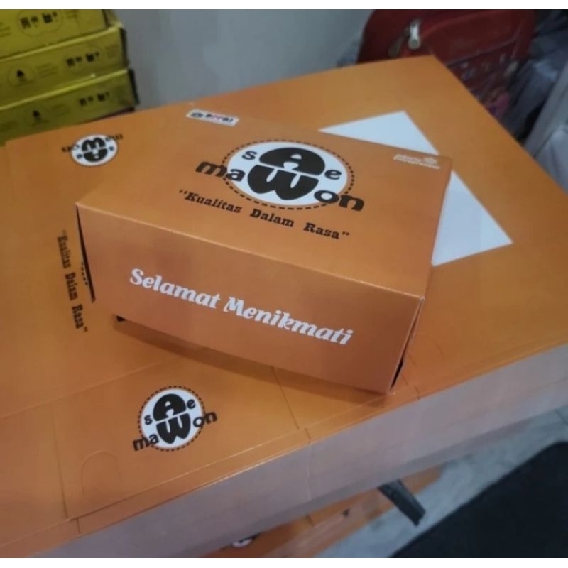 

Snack Box CUSTOM/Bahan Duplek 350 gram/Uk 27x13x7 CM