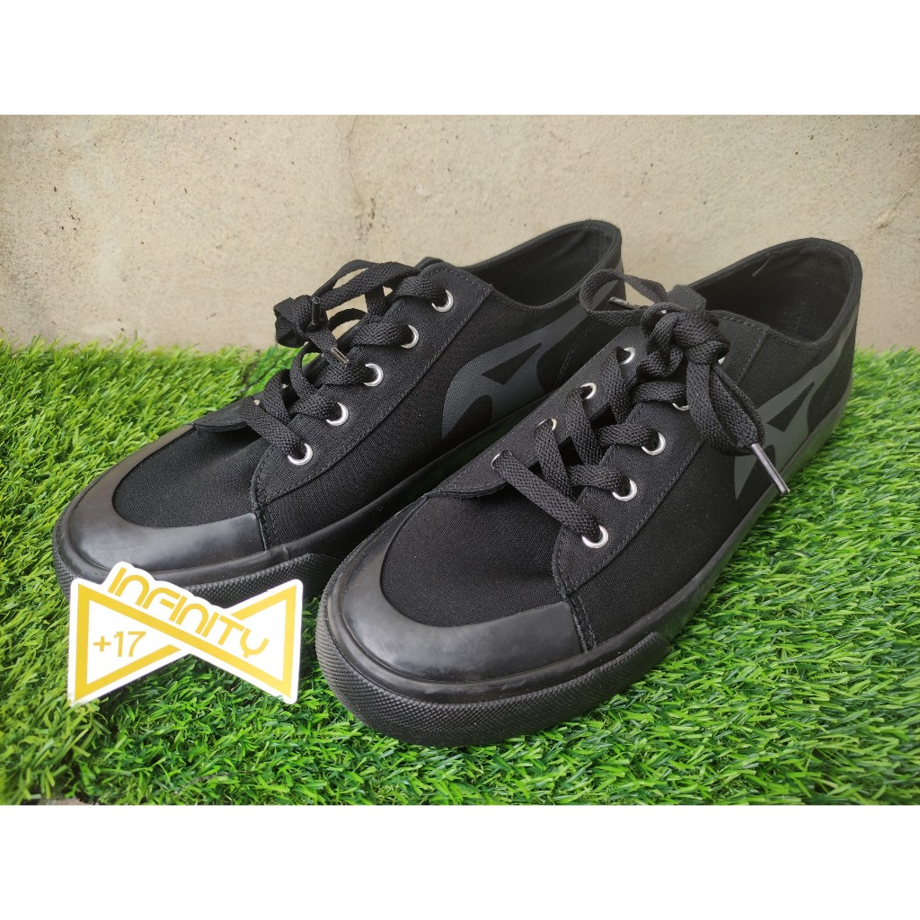 Airwalk Blanco Full Black Men/Women/Unisex - Sepatu Sneakers Airwalk Hitam Pria/Wanita - 100% Origin