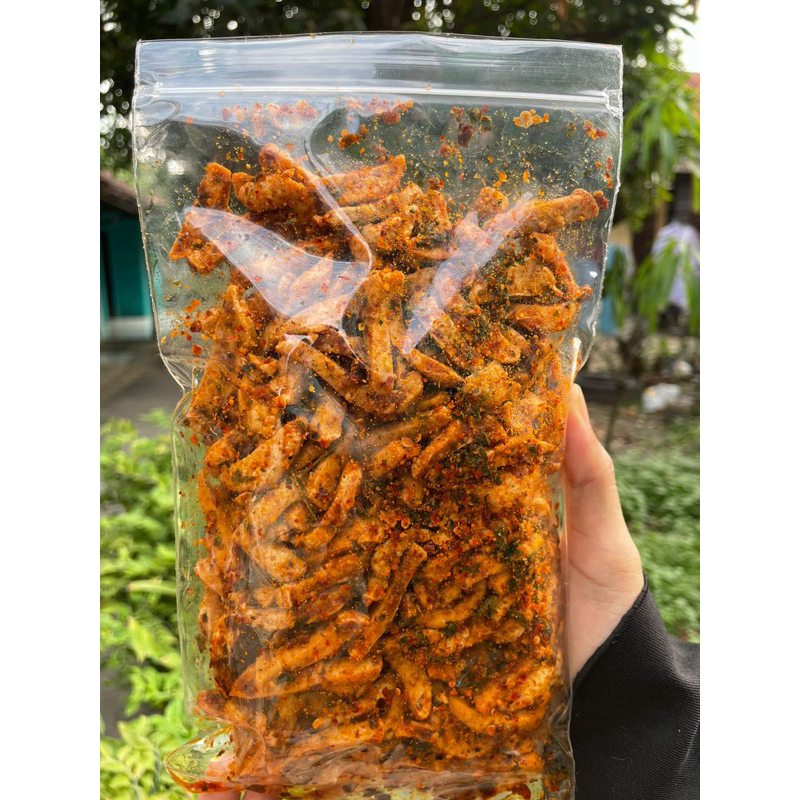 

makanan ringan basreng pedas daun jeruk viral 250gr