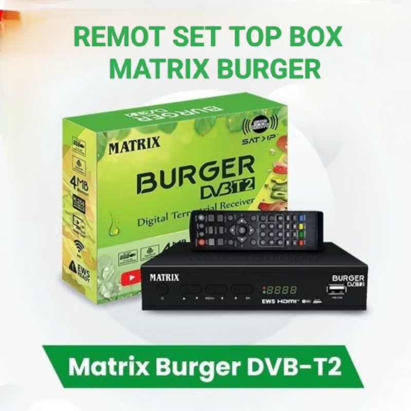 remote stb matrix burger remot set top box matrix Garuda matrix kuning
