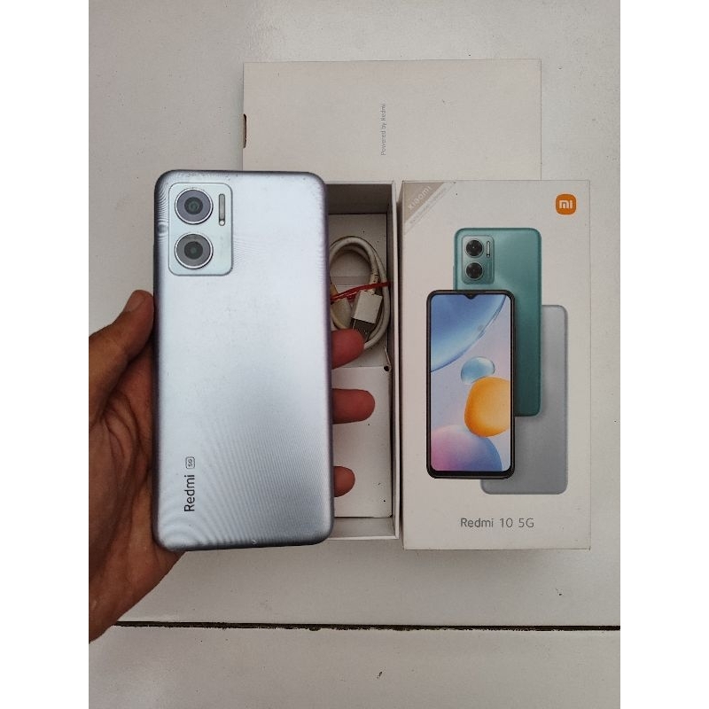 REDMI 10 5G 6/128GB BEKAS FULLSET