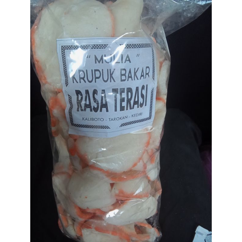 

kerupuk pasir rasa terasi , makanan ringan