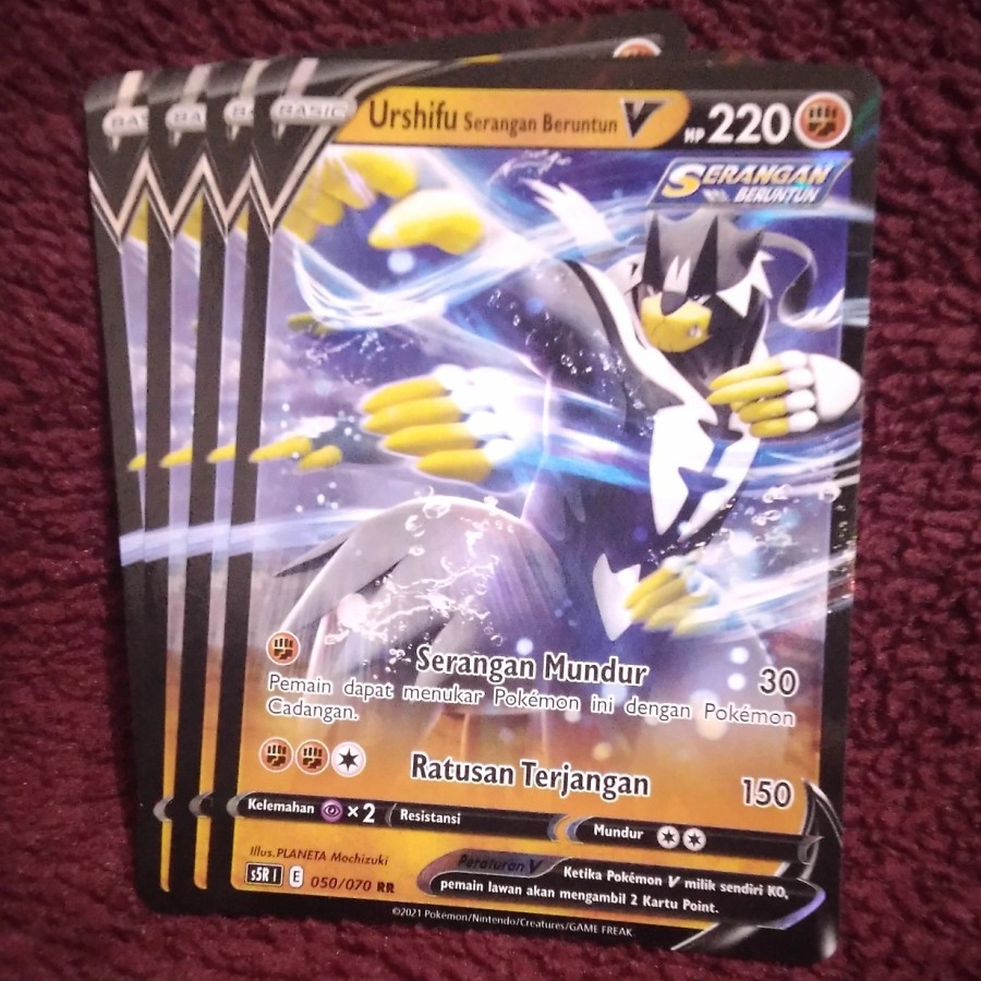 Urshifu Serangan Beruntun V RR s5r - Pokemon TCG Indonesia foil holo