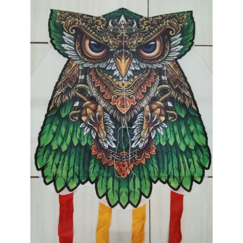 layangan celepuk mini hijau