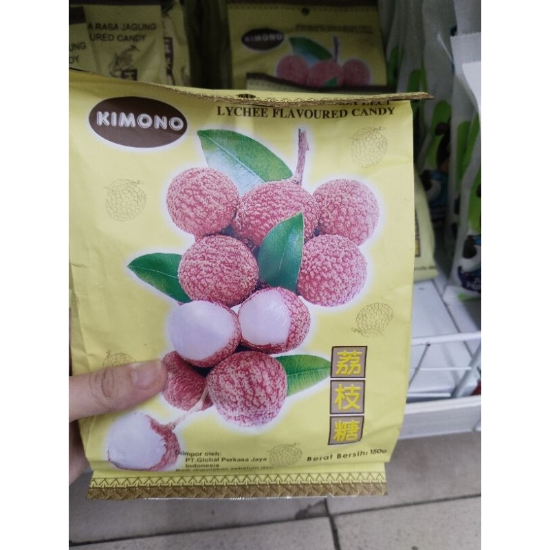 

150gr KIMONO Permen Rasa Leci - Lychee Flavoured Candy