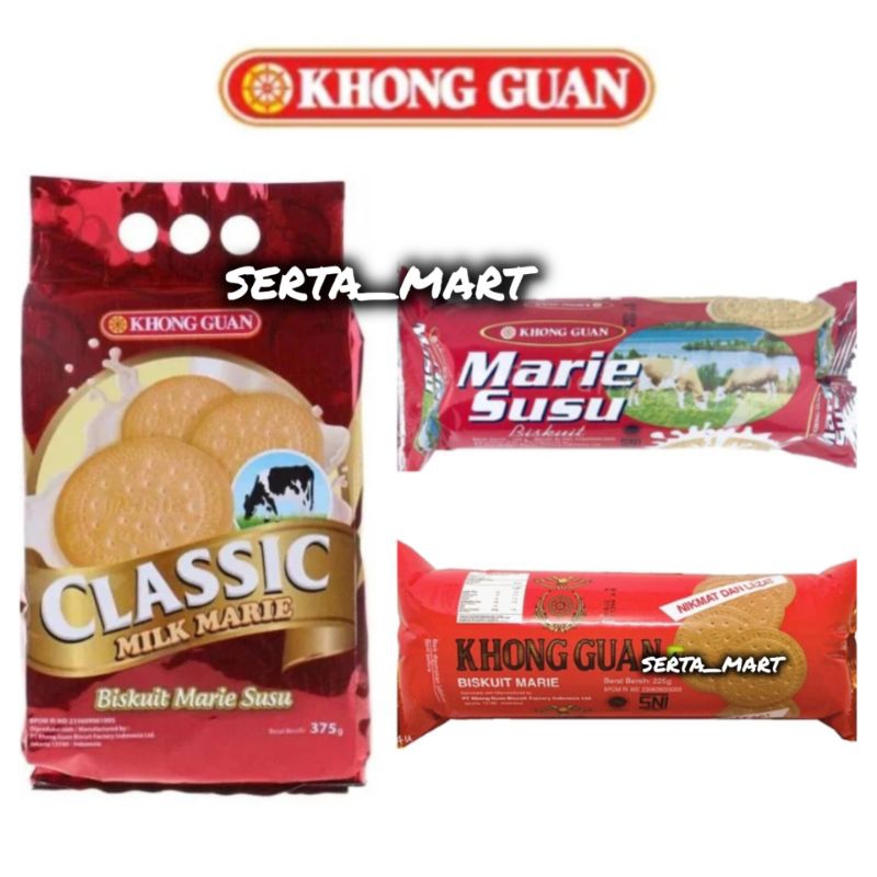 

Khong Guan Marie 225gr - Biskuit Khong Guan Marie Milk Classic 375gr - KhongGuan Marie Susu 100gr