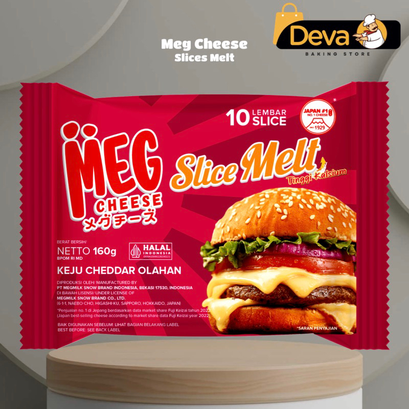 

Meg Cheese Slice Melt - Keju Meg Slice Melting 10s