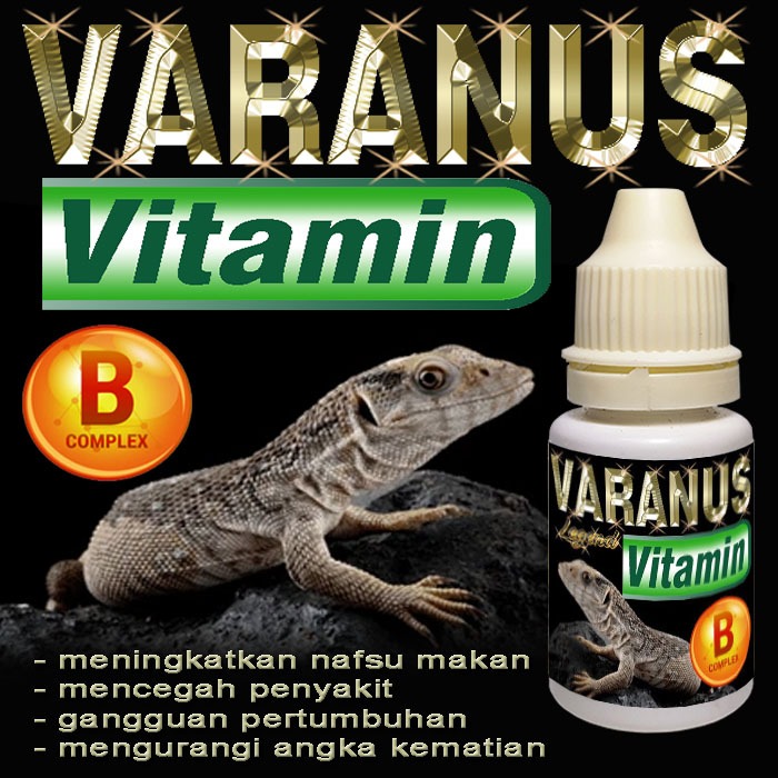 VARANUS VITAMIN CAIR OBAT MENYEMBUHKAN GANGGUAN PERTUMBUHAN LIZARD KADAL  VARANNUS SALVATOR SALVADOR