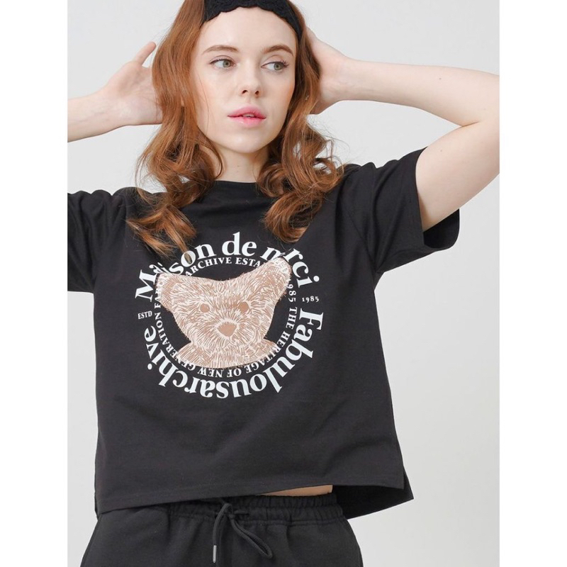 kaos fabolous archive beer black size S Kaos tumbler tee  Fabulous Archive Maison De Merci Bear & Le