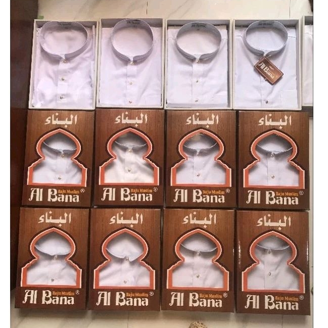Baju Muslim Albana/Taqwa Putih/Koko Putih/Taqwa Albana/Taqwa Pria/Baju Muslim Pria/Baju Koko Pria/Ta