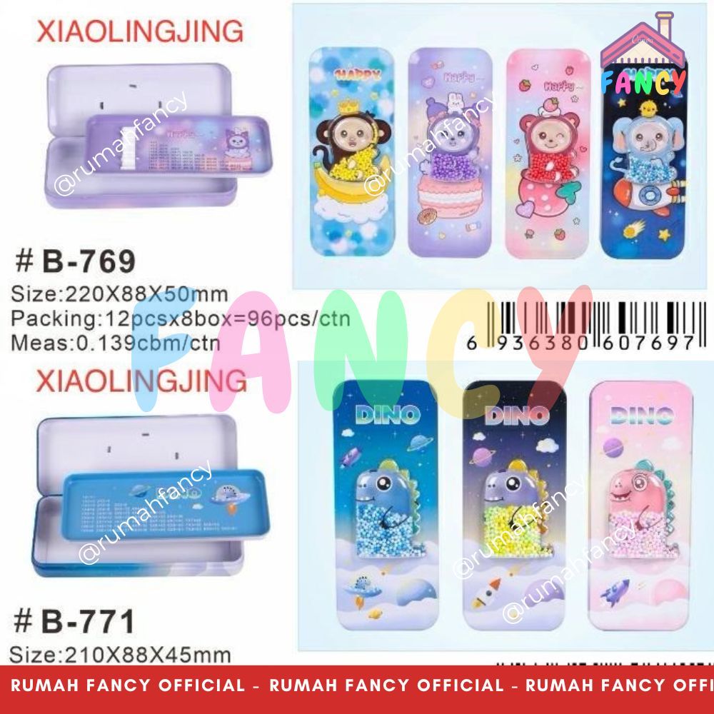 

[FREE DUS + BUBBLE] Kotak Pensil Magnet Anak Cowok / Anak Cewek PREMIUM / Tempat Pensil Xiao Ling Jing + Mainan Gabus B-769 / 771 Pensil Case Magnet Styrofoam Cute Lucu Unik Murah