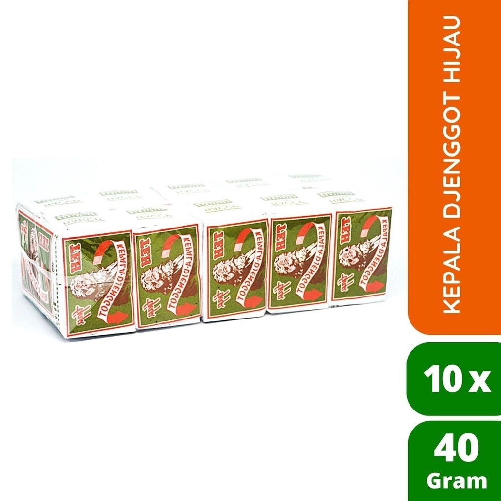 

Kepala Djenggot Hijau 40 gr ( 1 pack : 10 pcs ) - Teh Tubruk Seduh