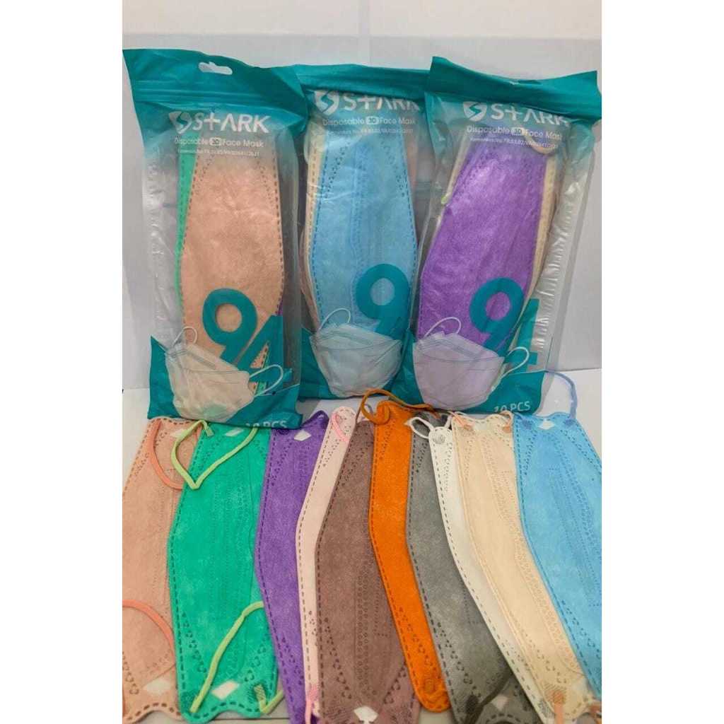 masker kf 94 warna warni merk stark isi 10 pcs