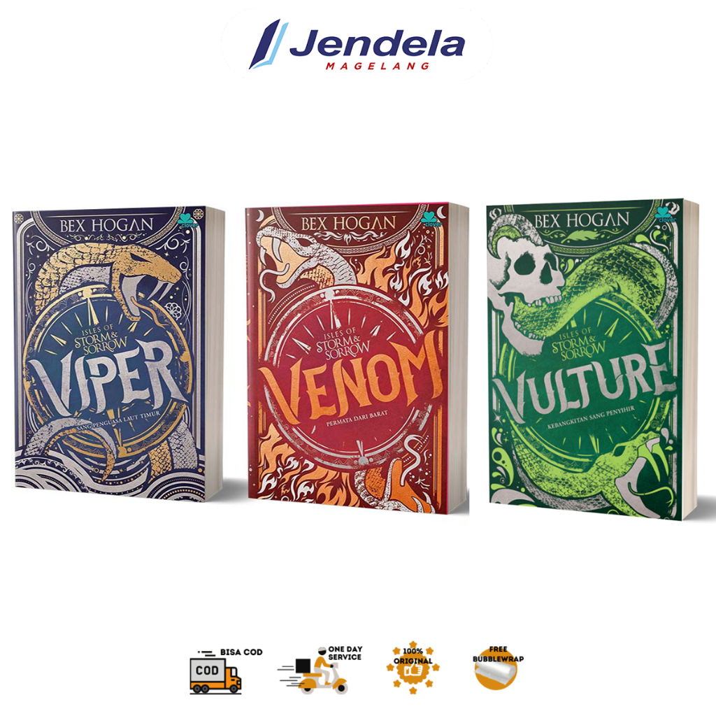 Novel Seri Isles Of Storm & Sorrow : Viper, Venom & Fulture by Bex Hogan