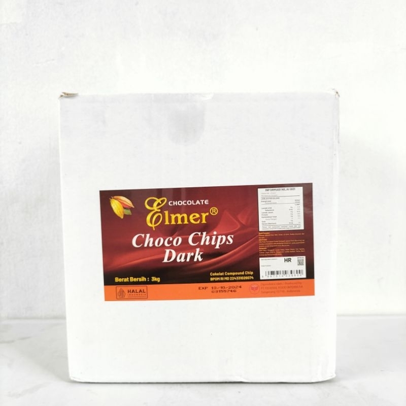 

Elmer Choco Chips Kemasan Dus 3Kg