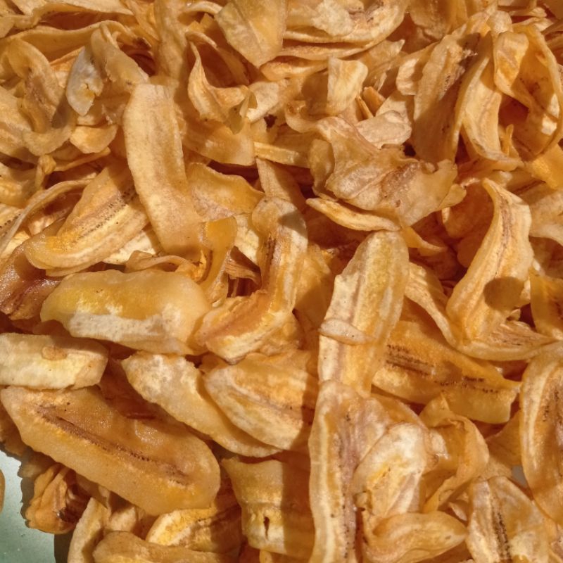 

Keripik pisang gurih tradisional pedesaan 500 g
