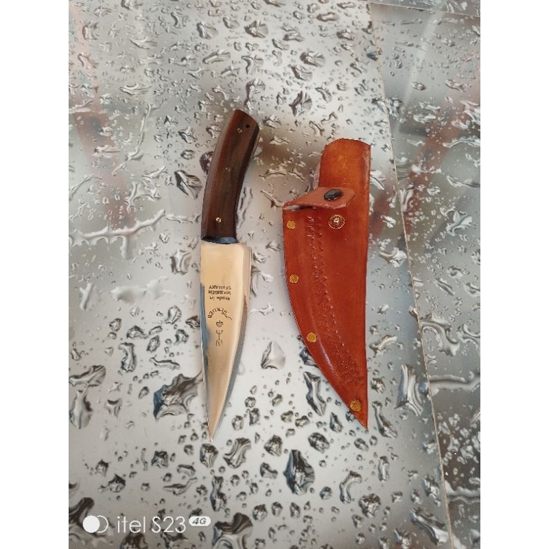 PISAU CAP GARPU FULLTANG SESET KULIT SAPI