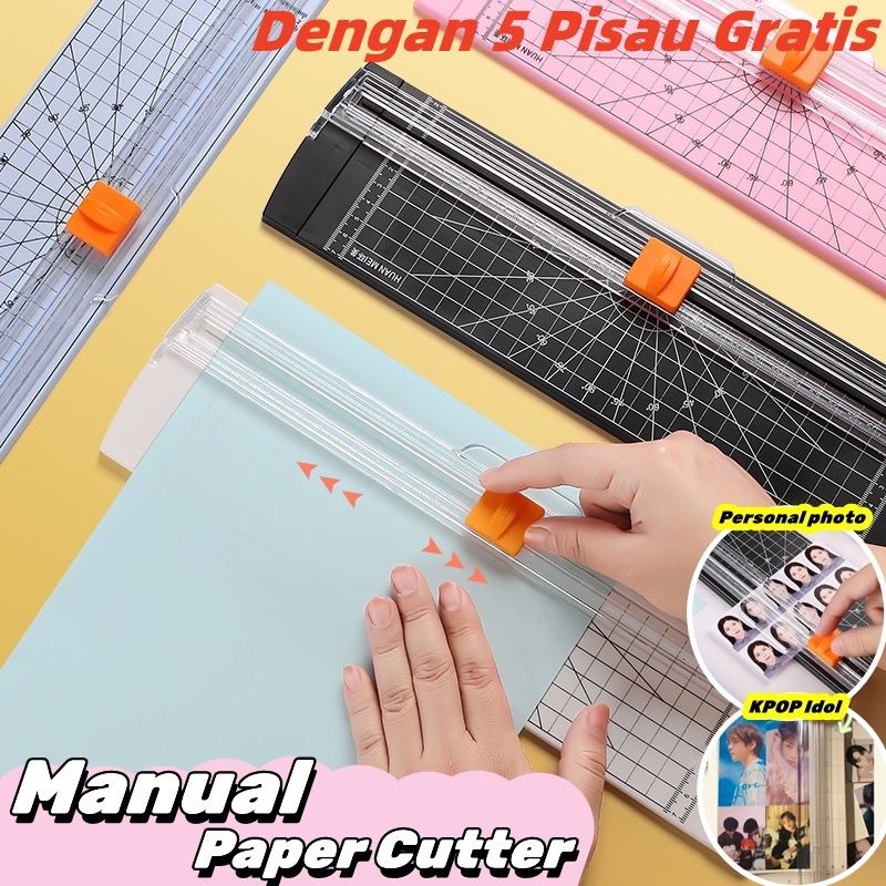 

Alat Potong Kertas Paper Cutter Paper Trimmer Kertas A4 Pemotong Kertas Portabel 12 Inci | Pemangkas Kertas dengan 5 Pisau Pemotong GRATIS Termasuk!