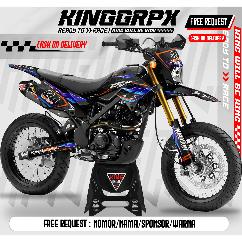 DECAL STIKER KLX BF - DTRACKER - STIKER DTRACKER FULL BODY