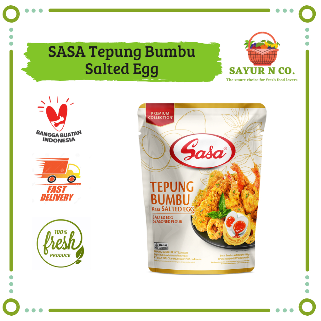 

SASA Tepung Bumbu Salted Egg 189gr | Sayur N Co Bekasi