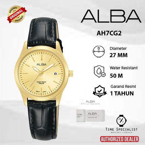 Jam Tangan ALBA AH7CG2Analog Original Garansi Resmi 1 tahun