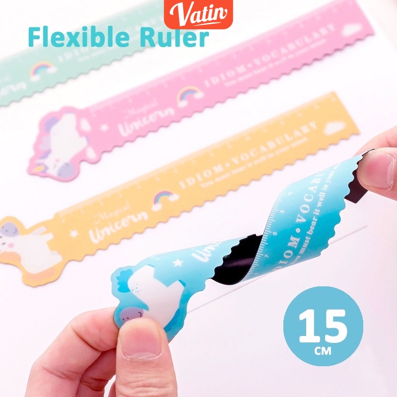 

Flexible Ruler/Penggaris lunak Unicorn 15cm-Vatin_Shop