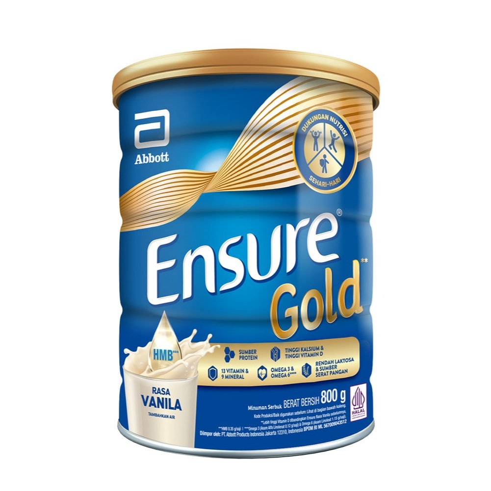 

Ensure Gold Vanila - Susu Nutrisi Dewasa 800 gr [BOGOR]