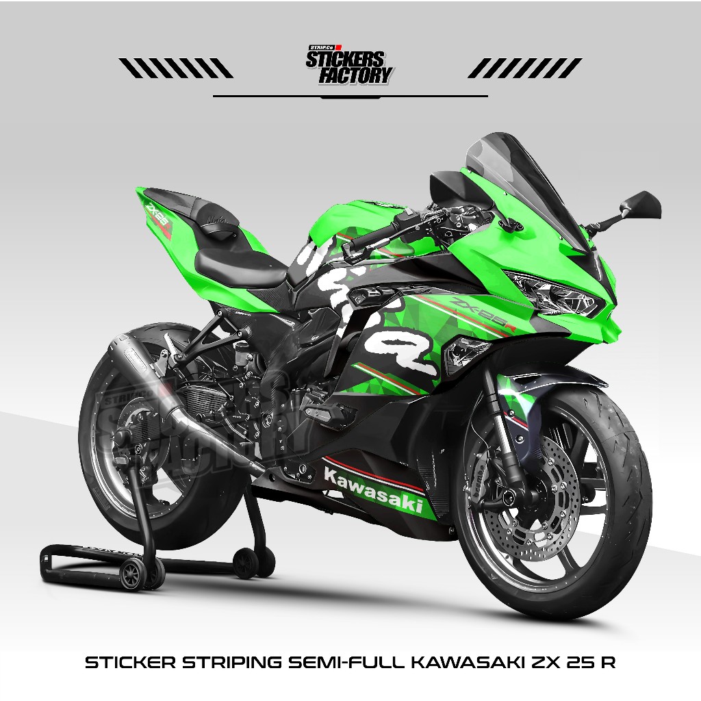 STICKER STRIPING SEMIFULL KAWASAKI NINJA ZX25R / DECAL ZX25R / STIKER MOTOR ZX25 VARIASI / ZX25 / 16