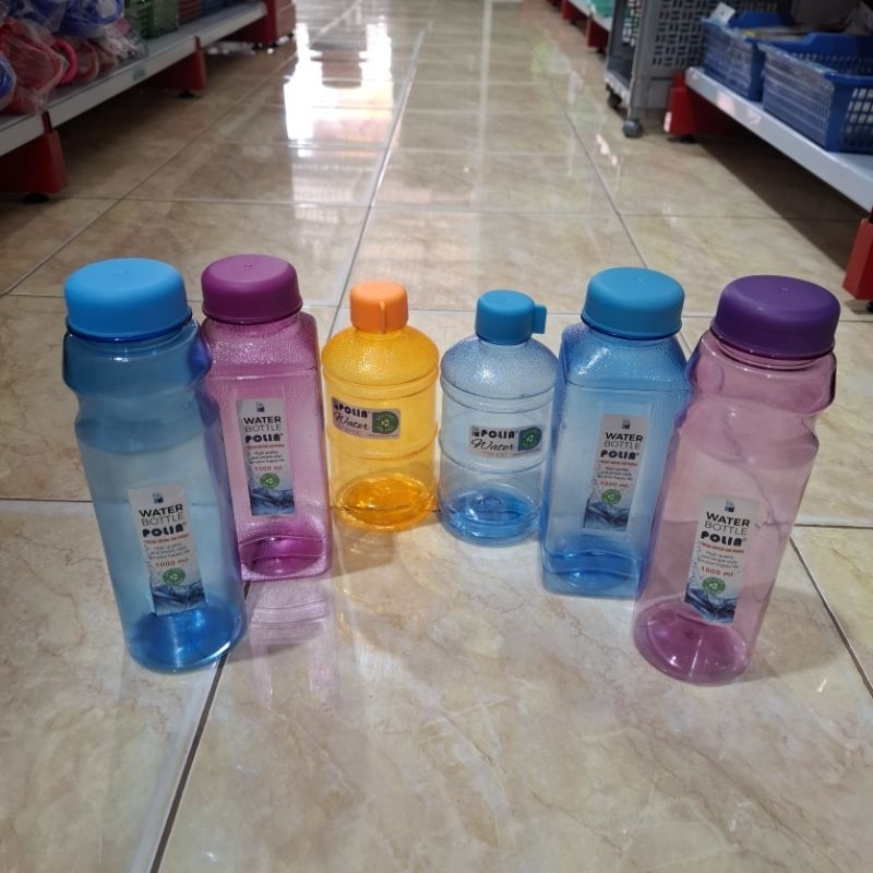 Botol minum plastik 1000, 750 ml/Botol minum polin