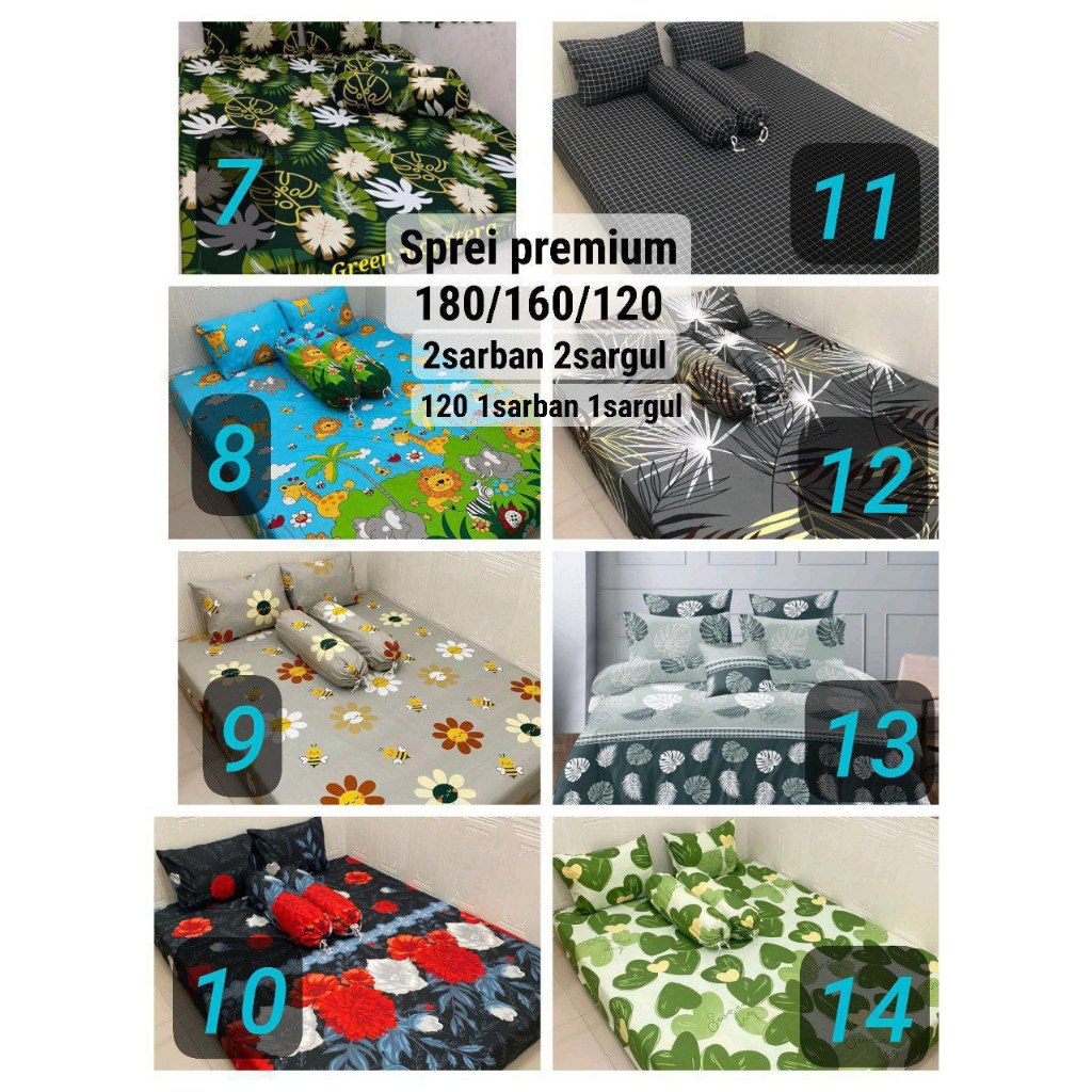 Sprei kotak aesthetic ukuran 180x200/160x200/120x200 queen/king / sprei kotak ungu / sprei karakter 
