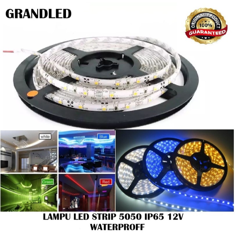LAMPU LED STRIP 5050 Ip65 12v OUTDOOR Ledstrip ip65 - DC 12v
