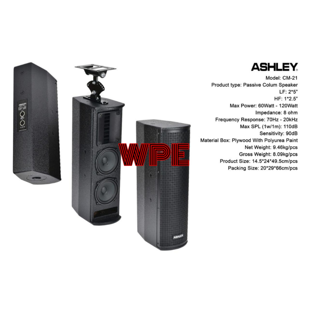 speaker pasif column ashley cm21 ashley cm 21 original