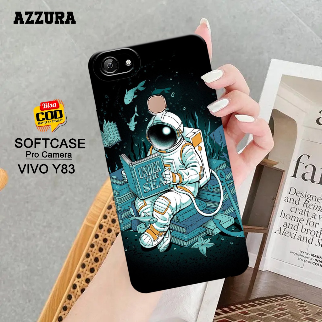 AZZURA - Softcase Vivo Y83 Terbaru - Astronot Case - Case Vivo Y83 Terbaru - Casing Hp Vivo Y83 Terb