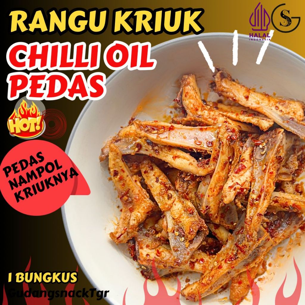 

Pedas Nampol 80 gr Tulang Rangu Ayam Pedas Chilli Oil Hotpot Hott